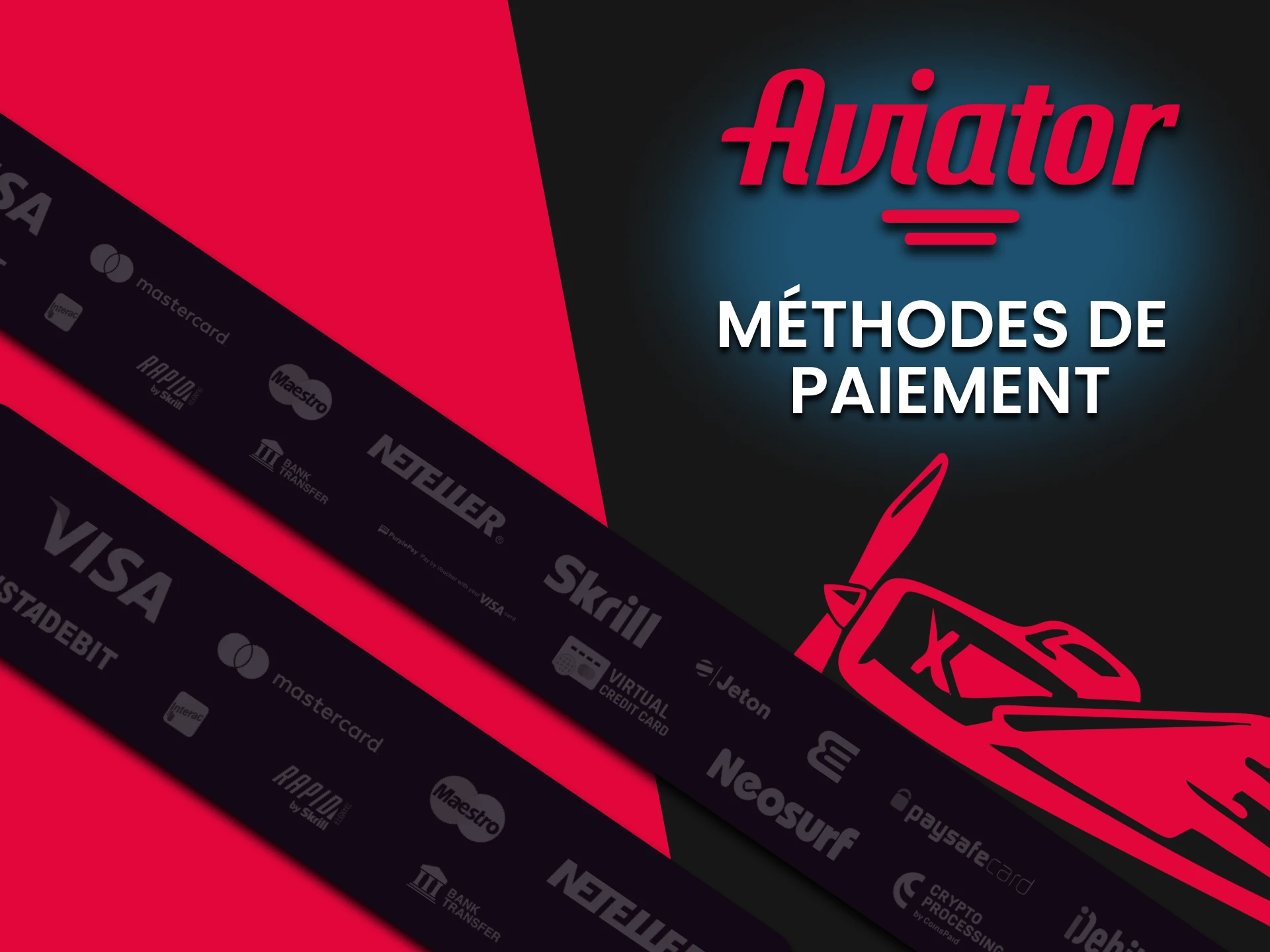 Découvrez les modes de paiement disponibles pour le jeu Aviator.