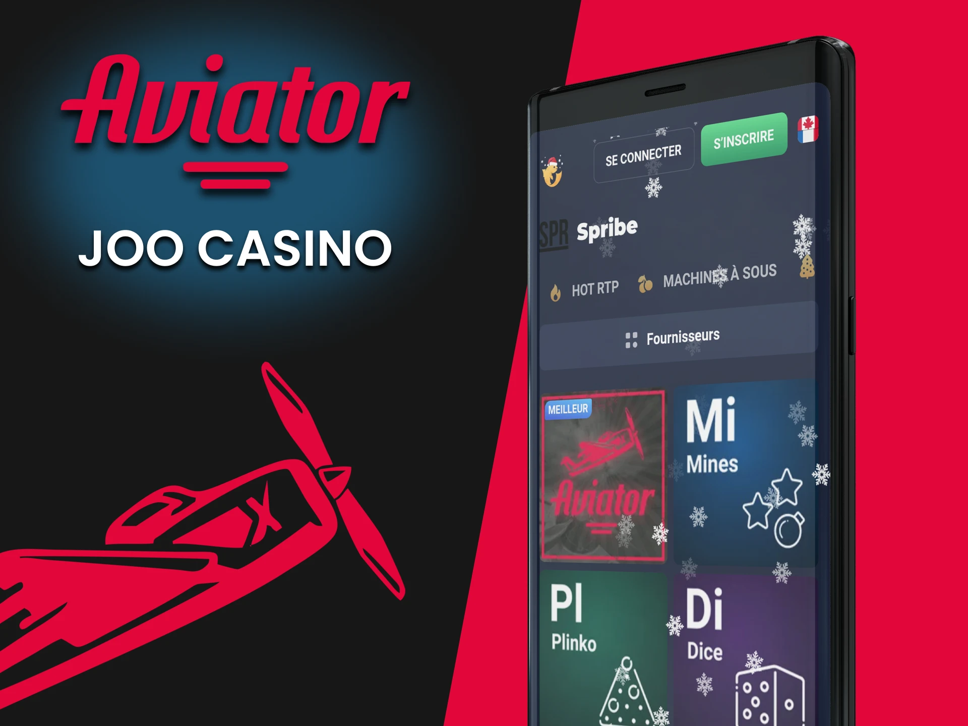 Choisissez une application pour jouer à Aviator de Joo Casino.