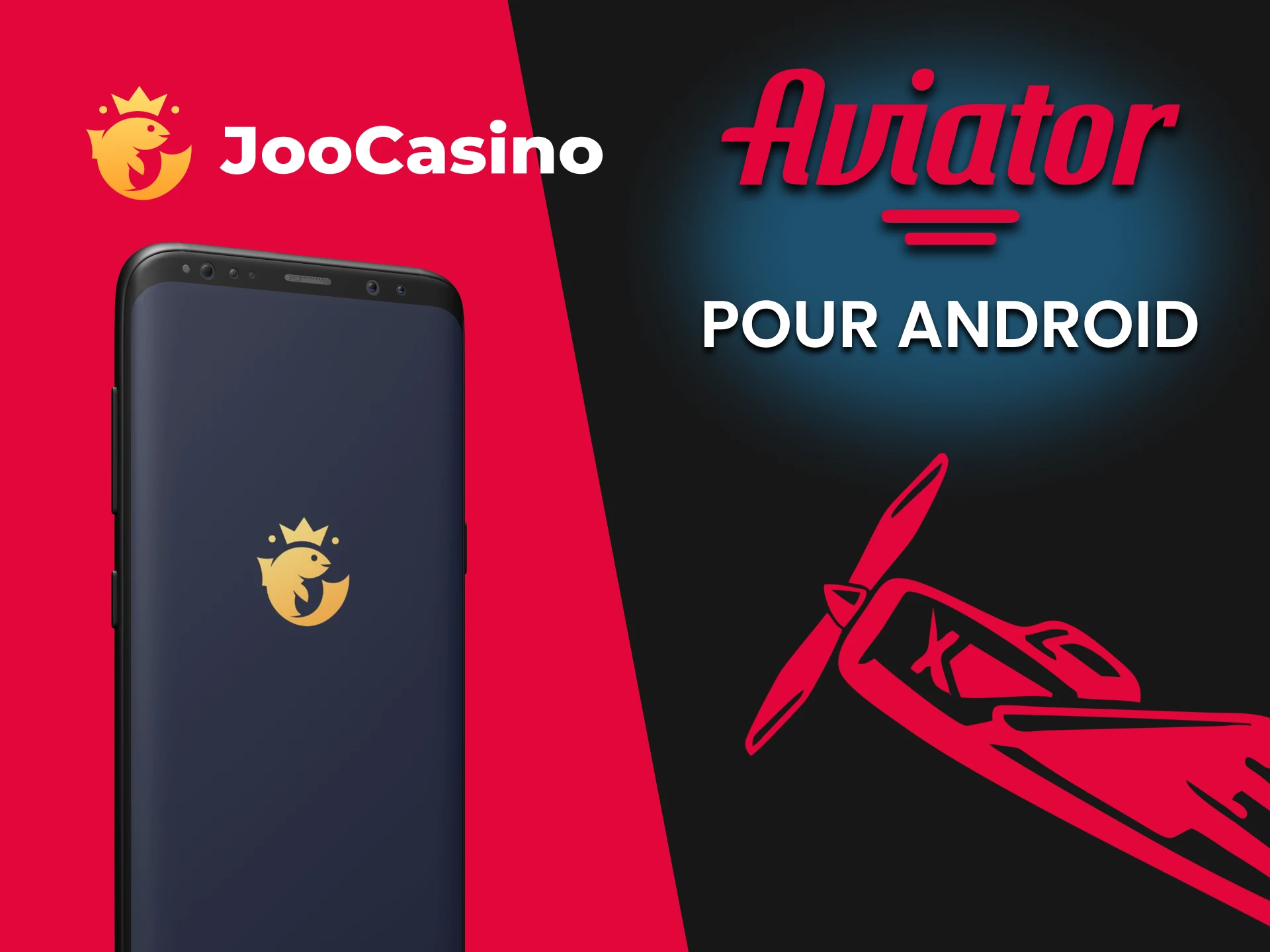 Jouez à Aviator via l'application Joo Casino sur Android.