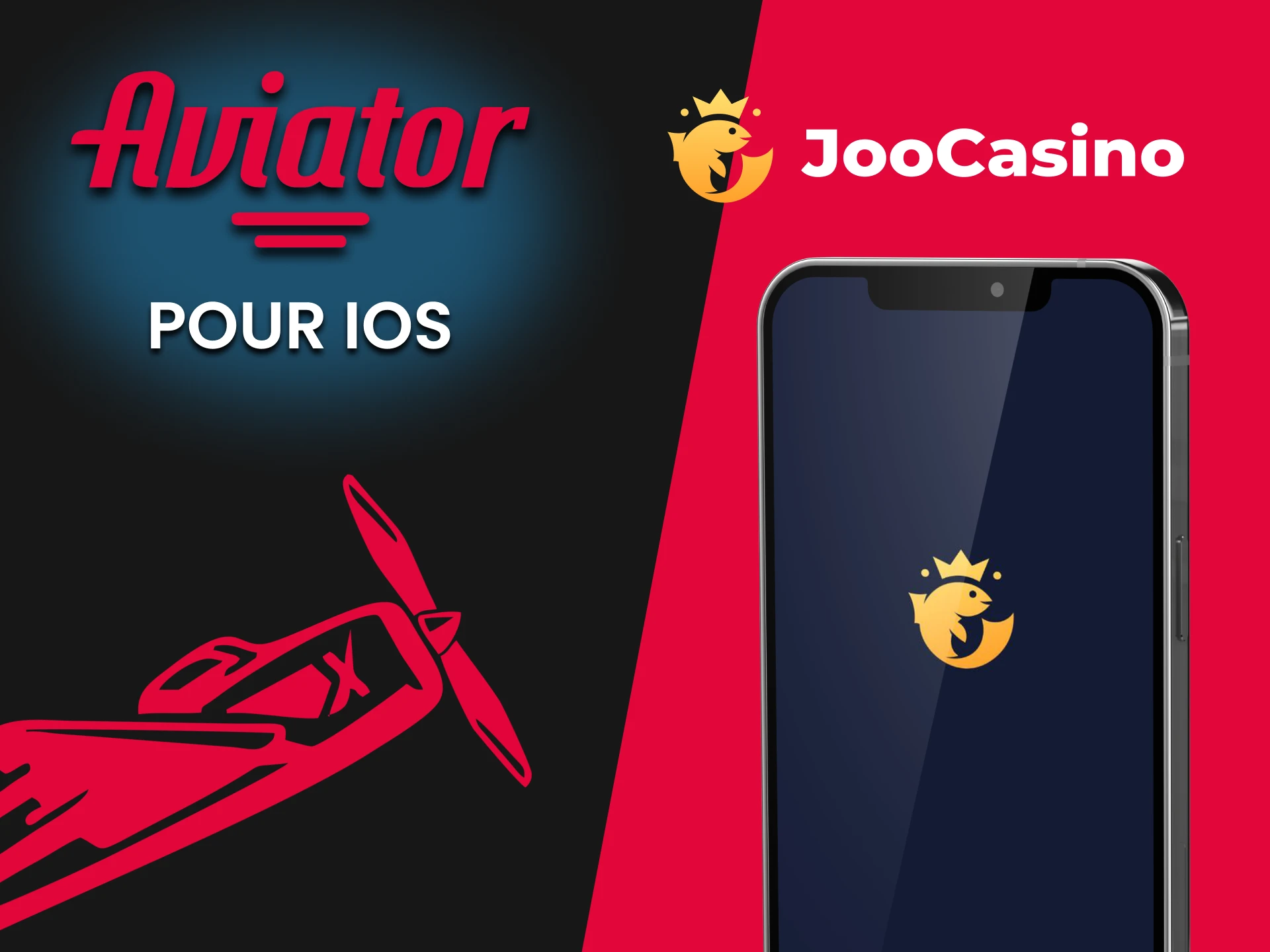 Jouez à Aviator via l'application Joo Casino sur iOS.