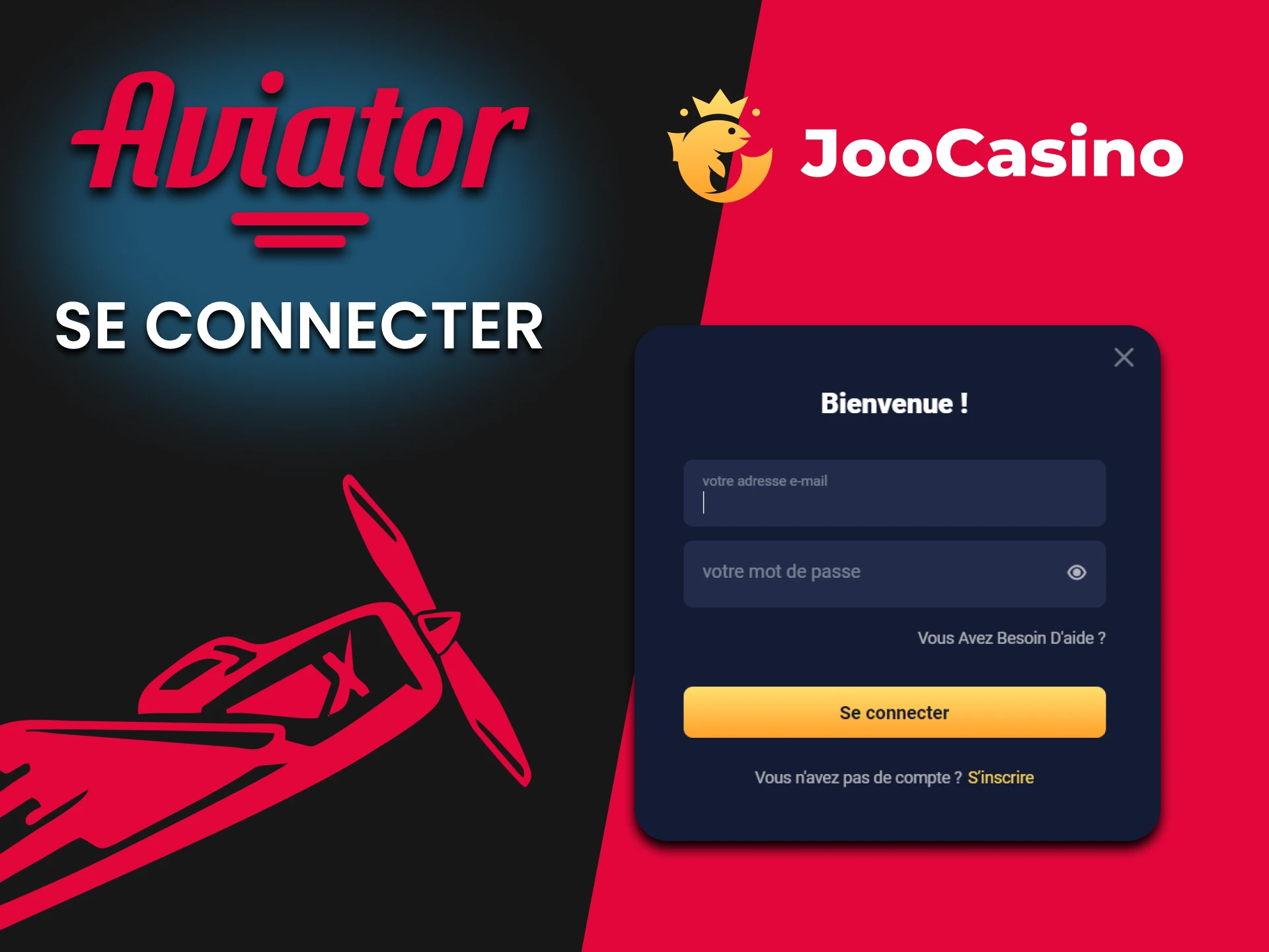 Connectez-vous à votre compte Joo Casino pour jouer à Aviator.