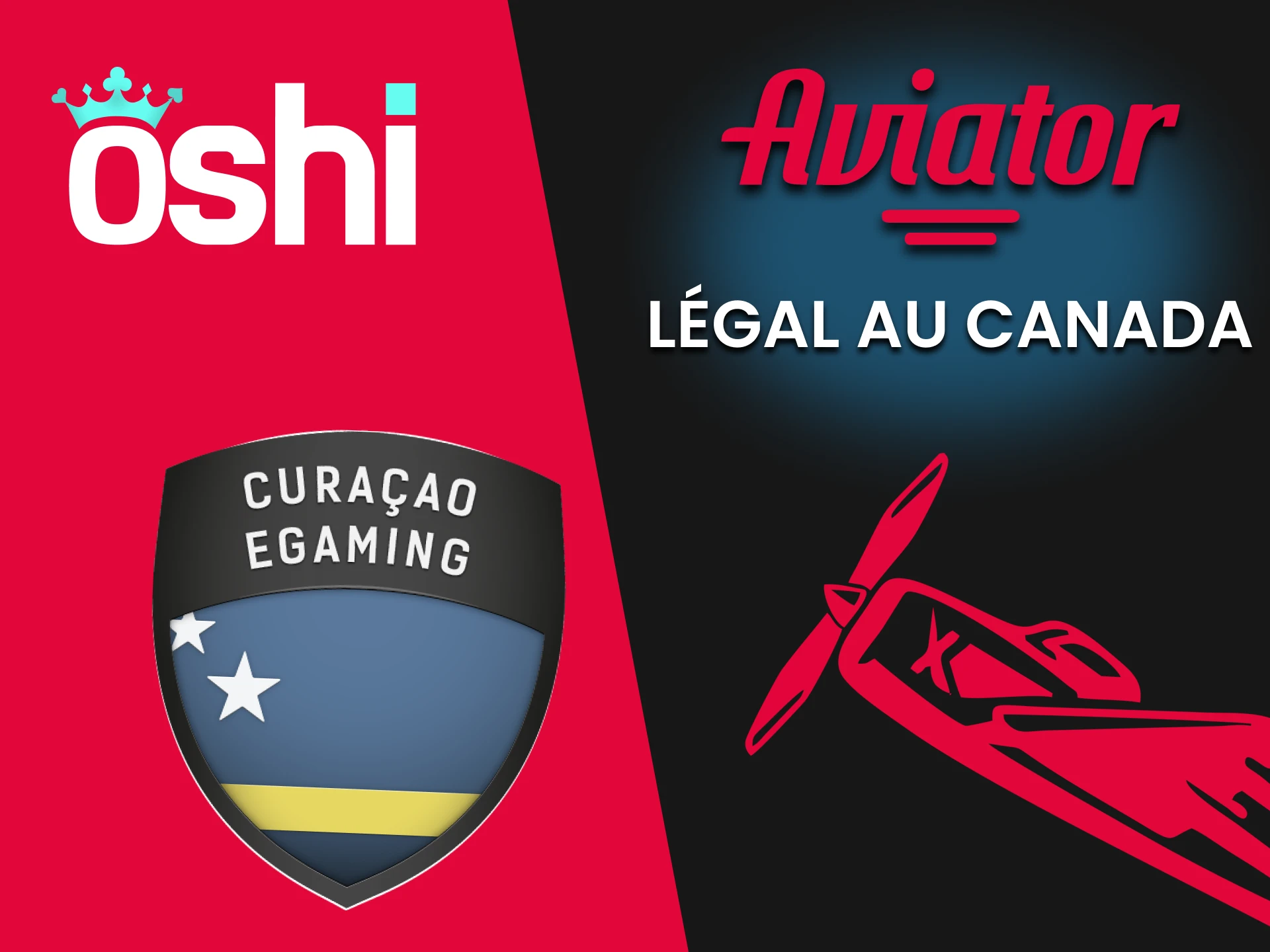 Oshi Casino possède une licence pour le jeu Aviator.