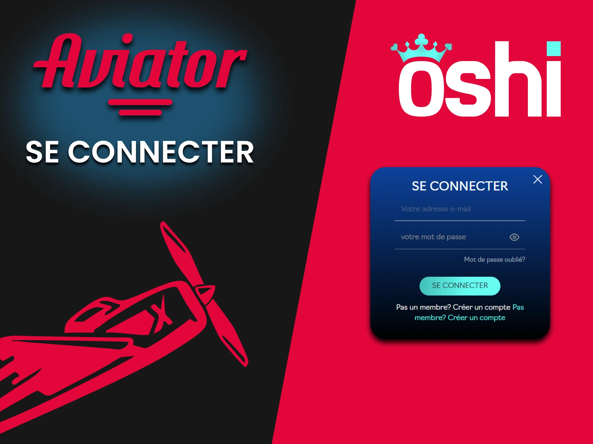 Connectez-vous à votre compte Oshi Casino pour jouer à Aviator.