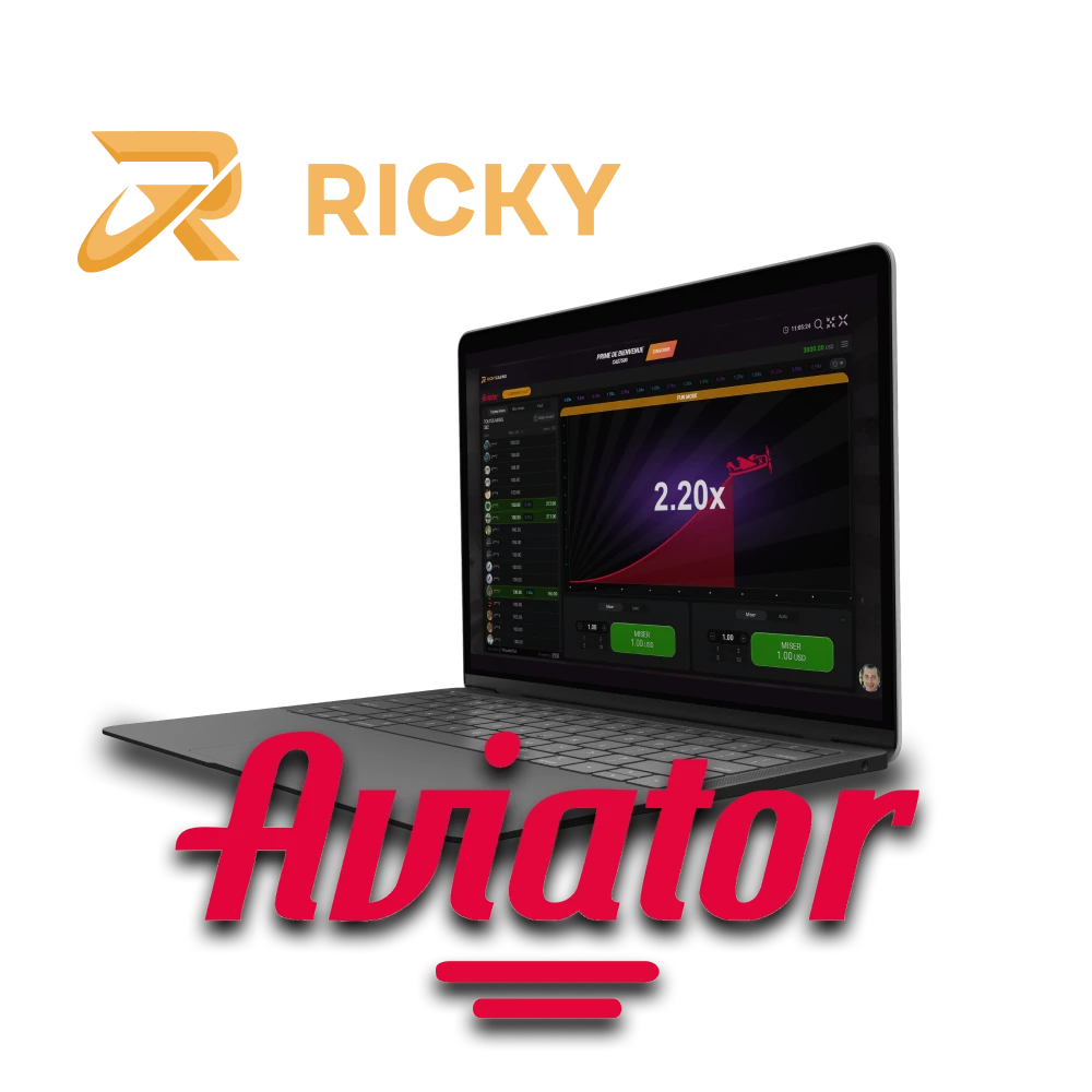 Jouez à Aviator uniquement sur Ricky Casino.