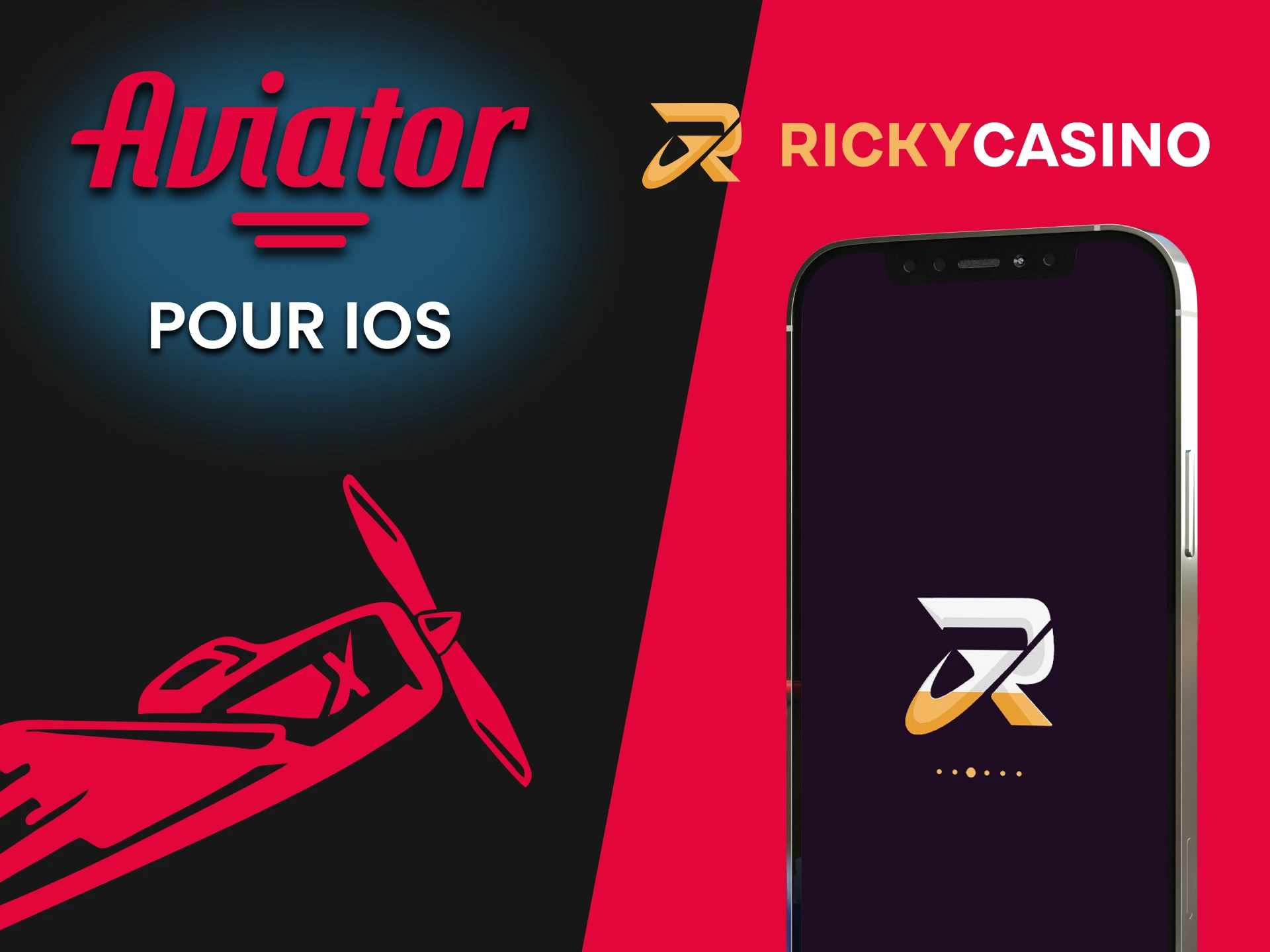 Téléchargez des applications iOS pour jouer à Aviator depuis Ricky Casino.
