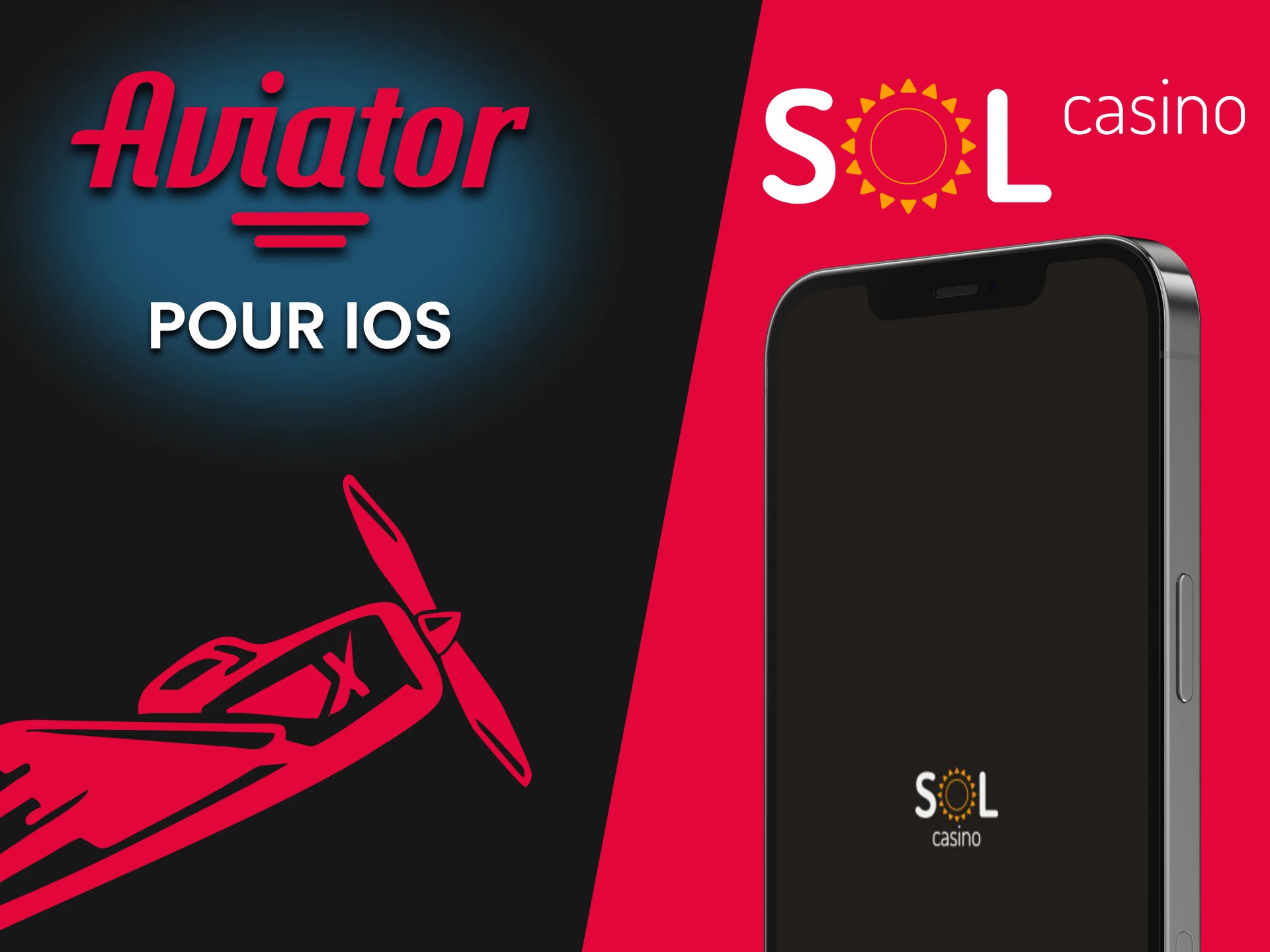 Téléchargez des applications iOS pour jouer à Aviator depuis Sol Casino.