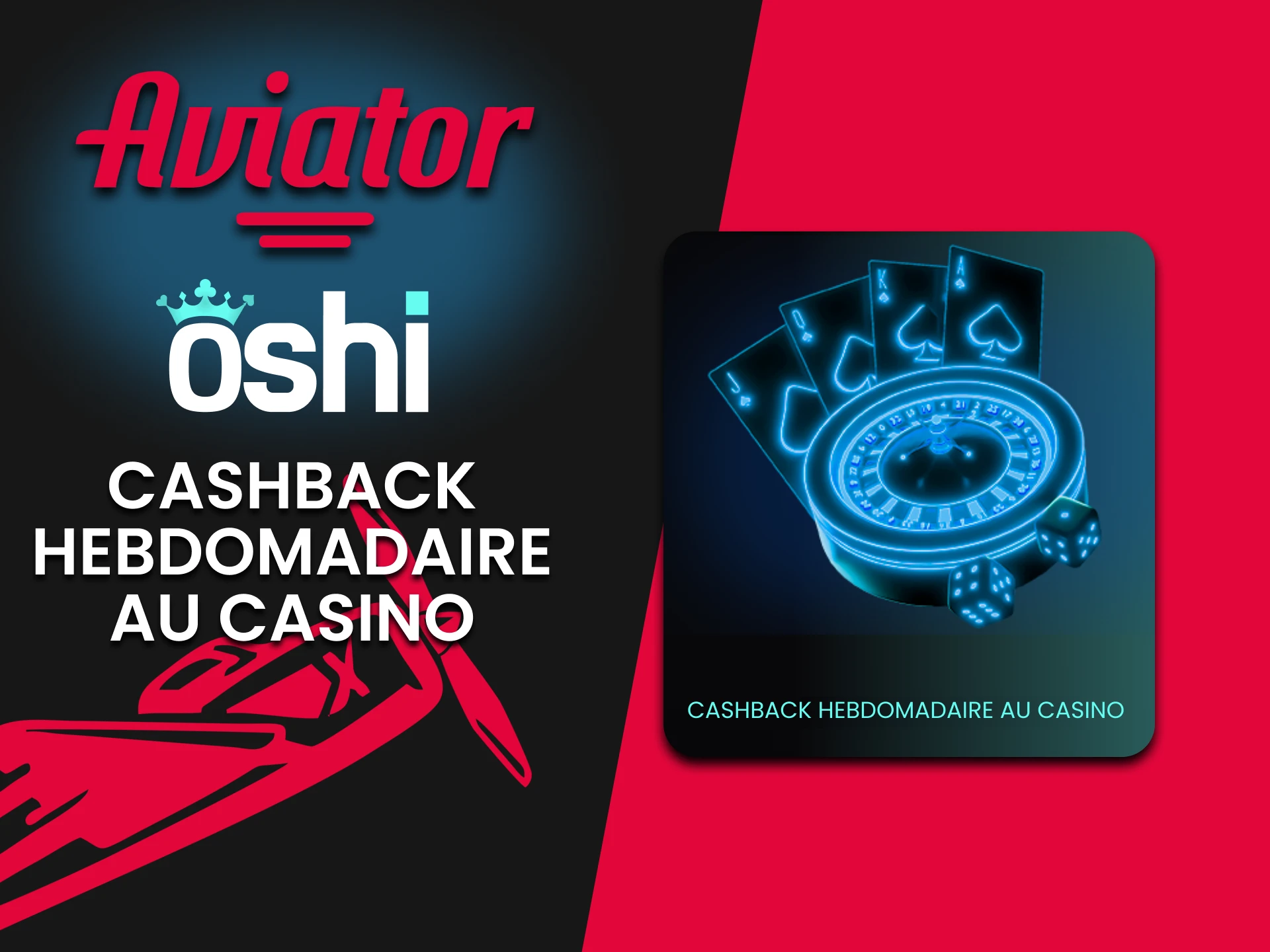 Oshi Casino donne du cashback au casino.