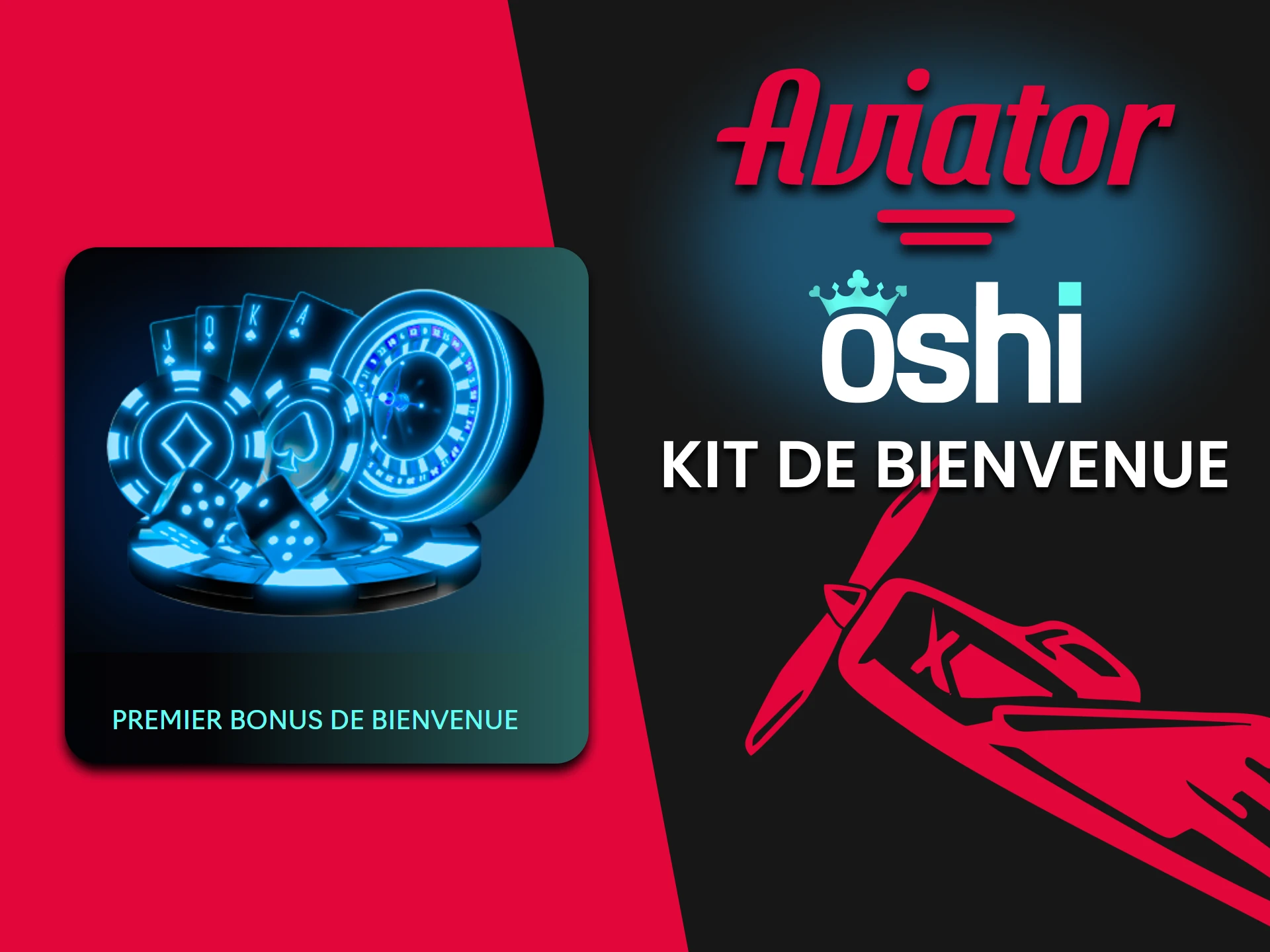 Oshi Casino offre un bonus de bienvenue à l'Aviator.