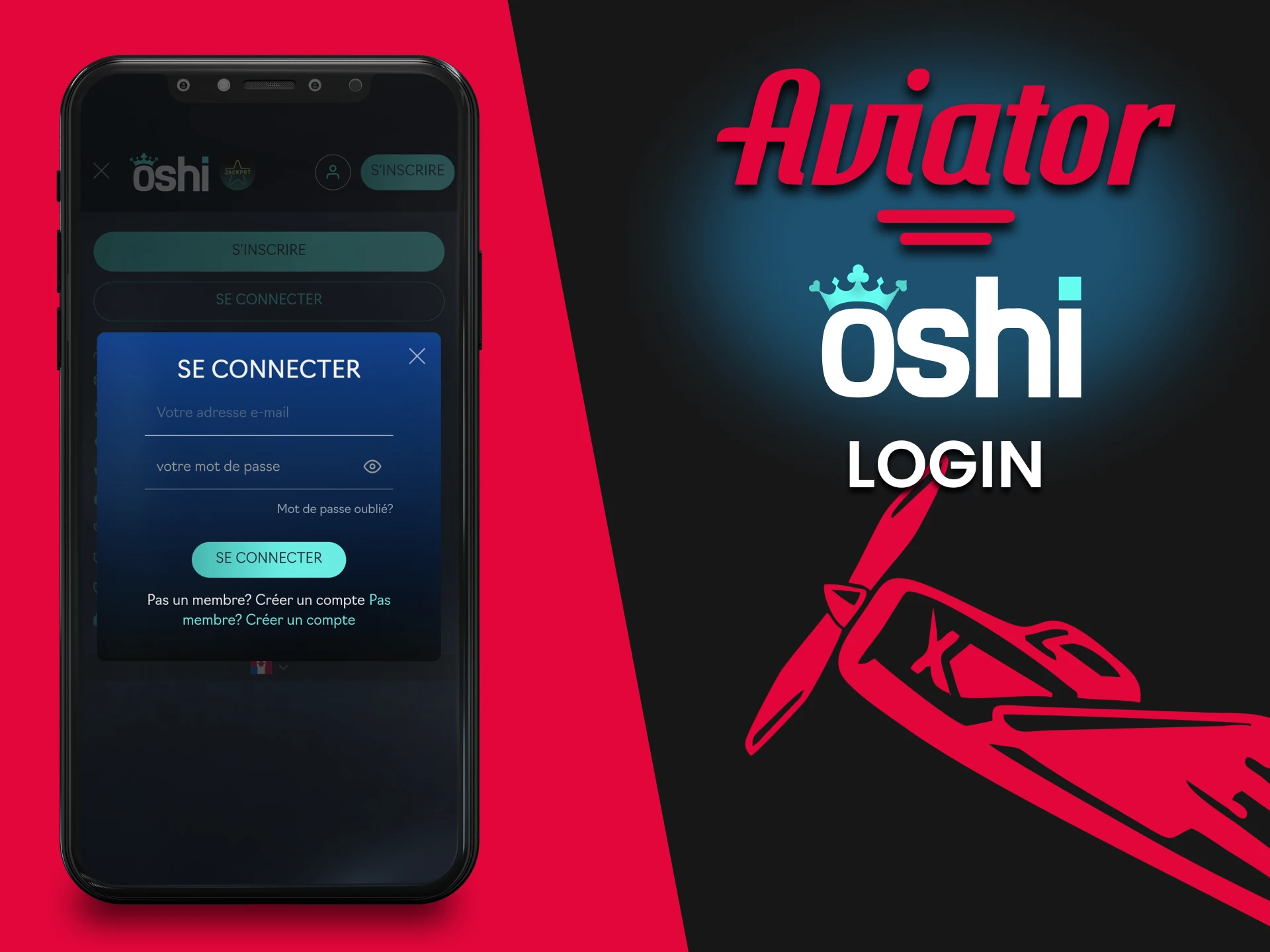 Connectez-vous à votre compte d'application OHi Casino et commencez à jouer à Aviator.