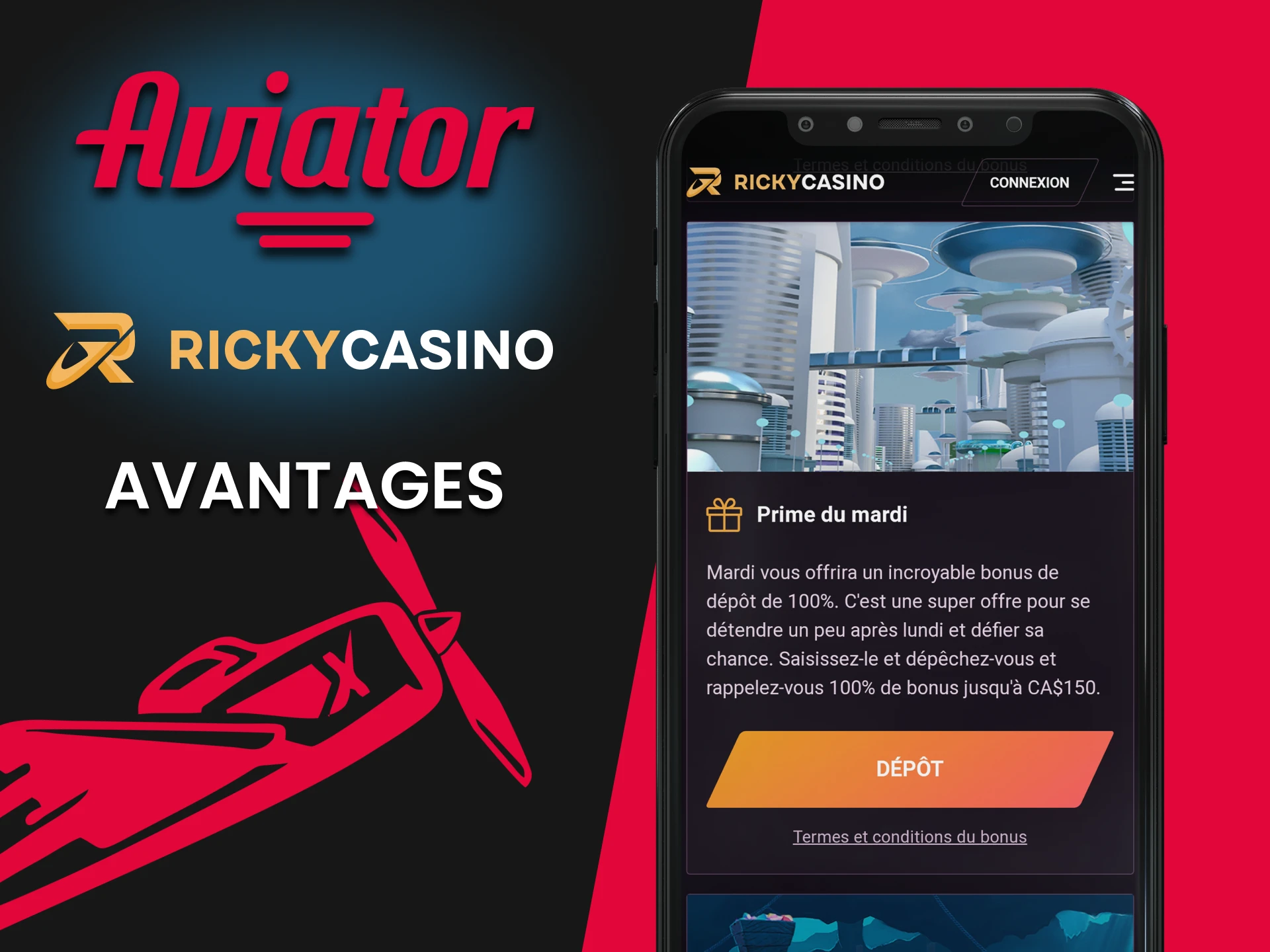 En jouant à Aviator dans l'application Ricky Casino, vous bénéficiez de nombreux avantages.