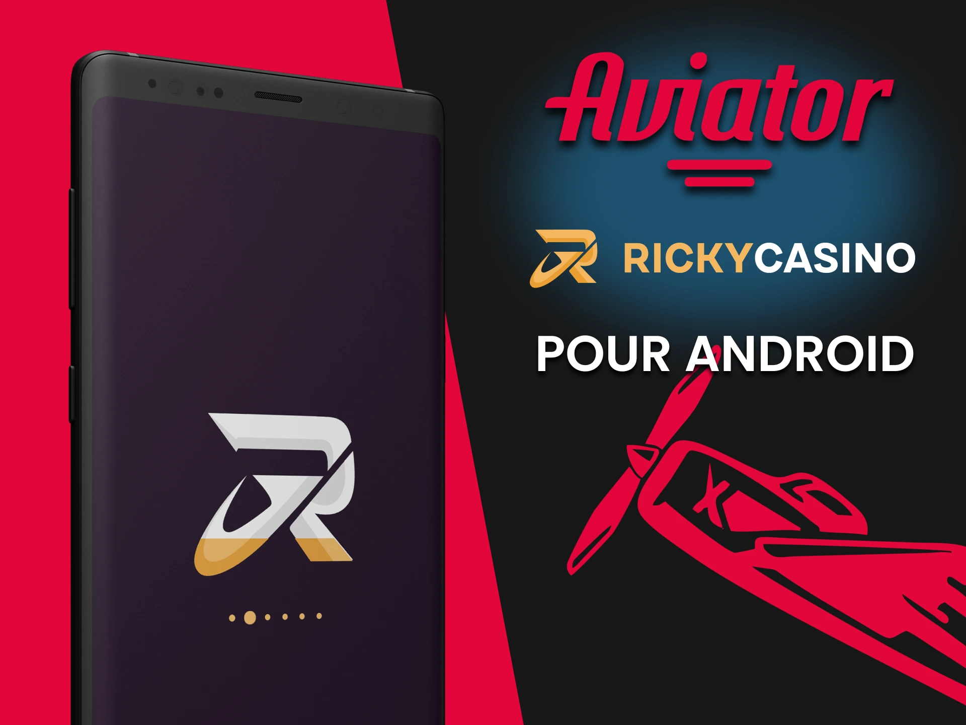 Téléchargez l'application Ricky Casino pour jouer à Aviator sur Android.