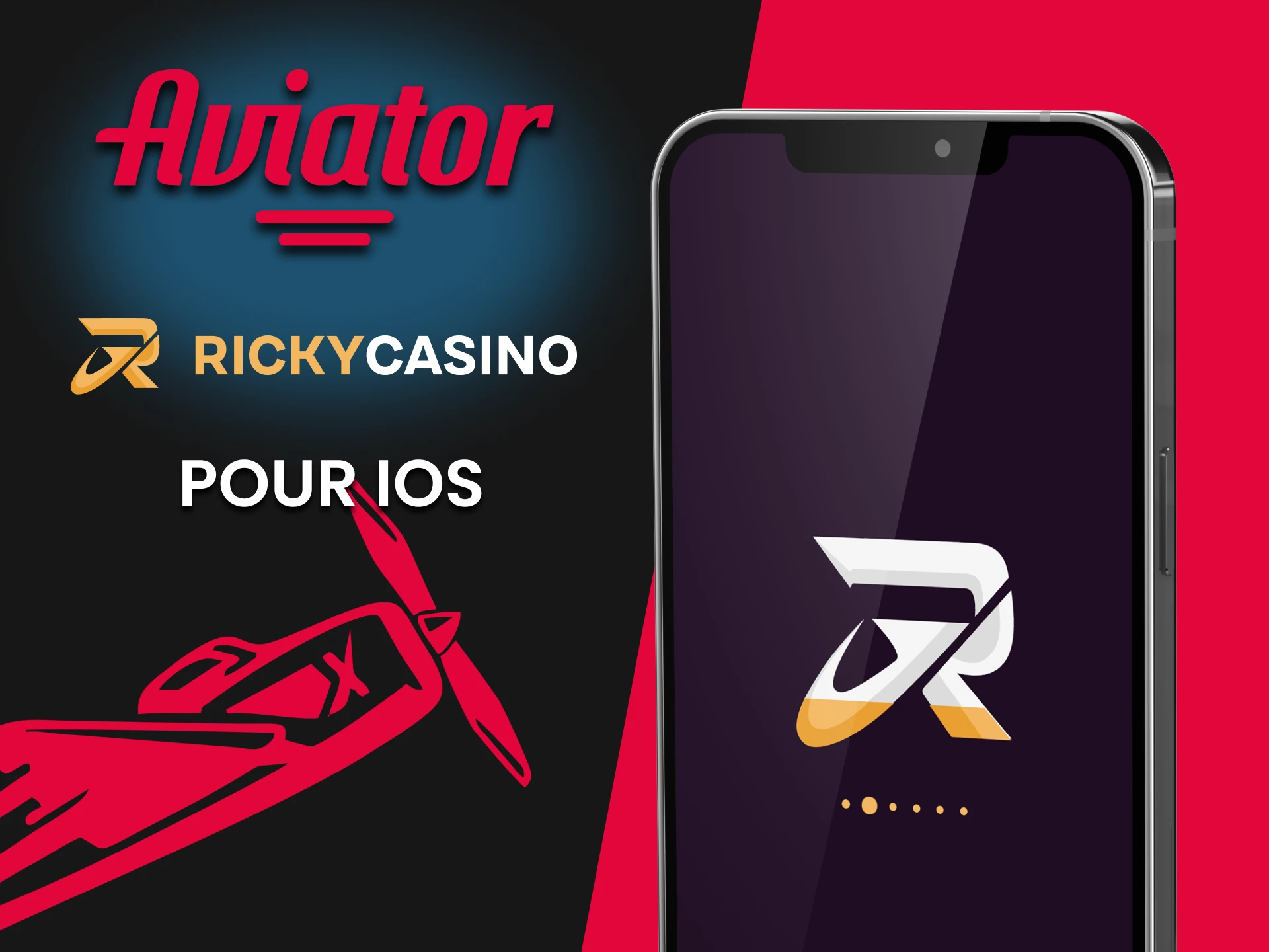 Téléchargez l'application Ricky Casino pour jouer à Aviator sur iOS.