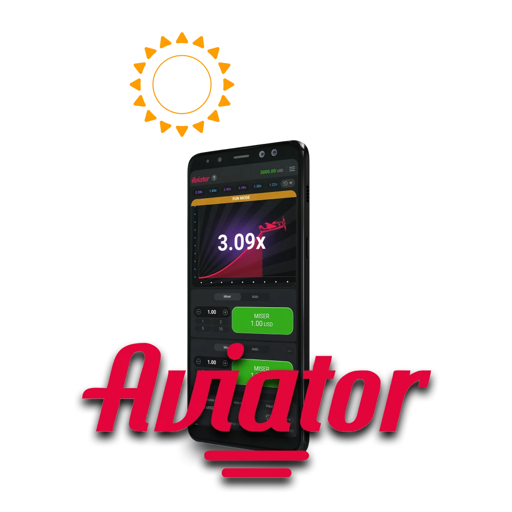 Choisissez l'application Sol Casino pour jouer à Aviator.