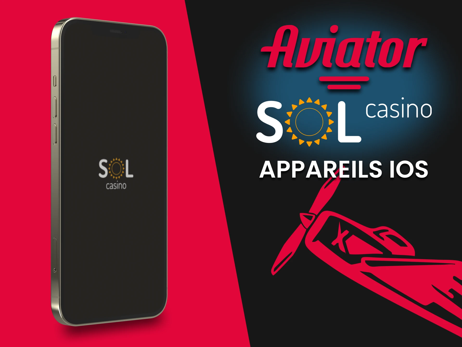 Installez l'application Sol Casino pour jouer à Aviator sur les appareils iOS.