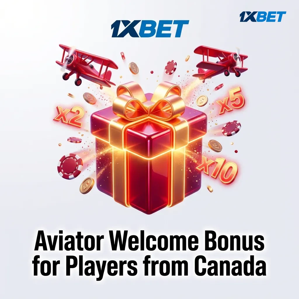 1xbet casino welcome bonus for Canadian players: up to 3,000 CAD plus 150 free spins for Aviator game with deposit requirements