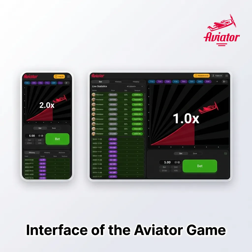 Clean Aviator game interface showing plane flight path, growing multiplier, betting panel, and live chat with player activity