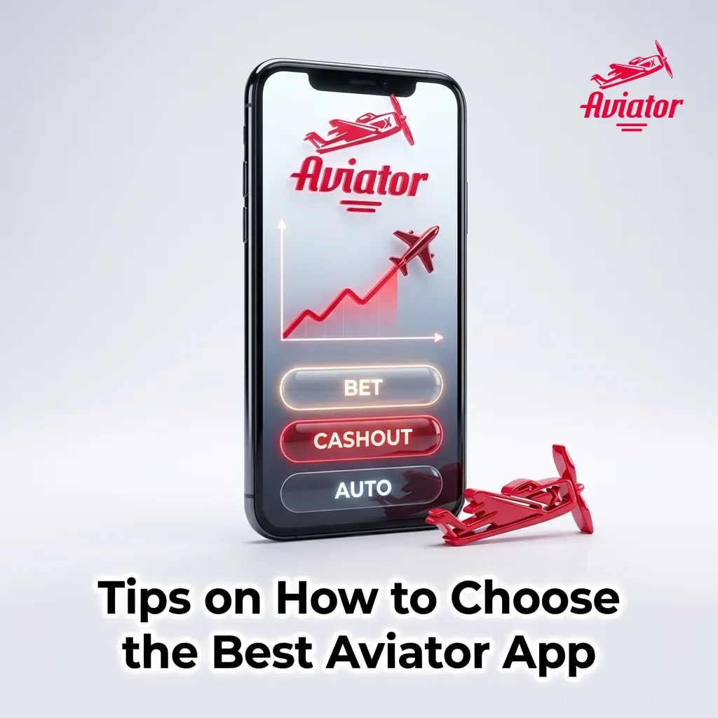 Checklist graphic showing key factors for selecting a reliable Aviator casino app with licensing and bonus details