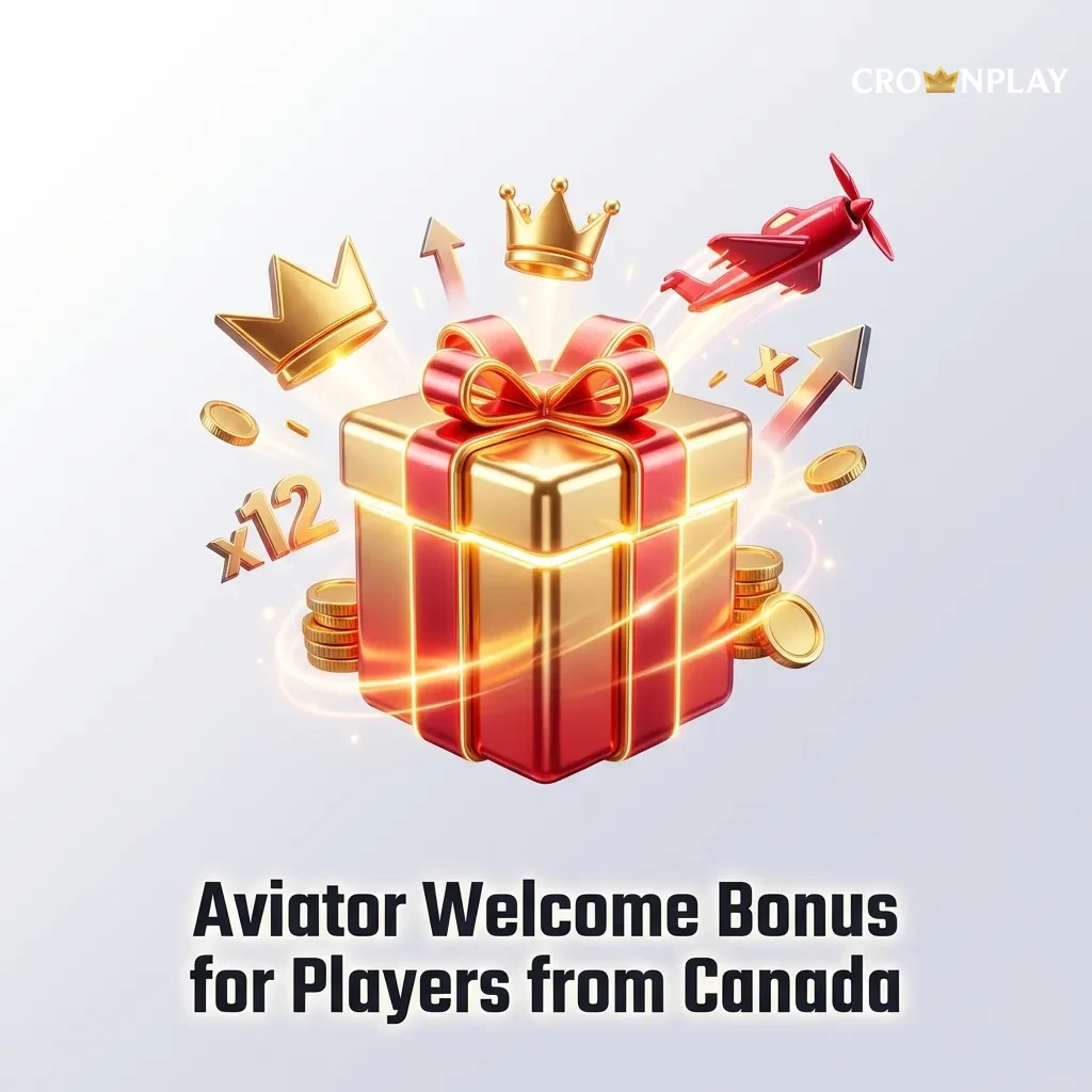CrownPlay's 250% welcome bonus up to $4,500 CAD for Canadian players, featuring Aviator game compatibility and bonus details.