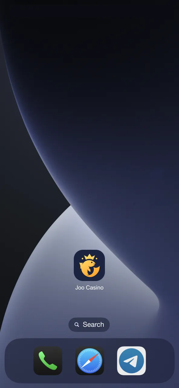 Open the Joo Casino shortcut, sign in, and tap Aviator.