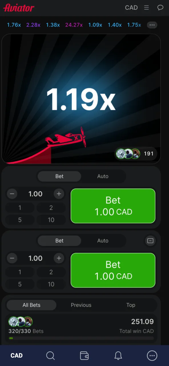 Select your bet size on Joo Casino and proceed.