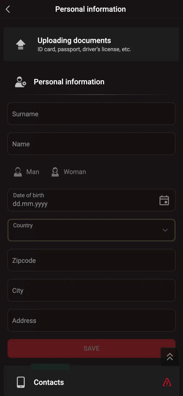 Complete Pinco verification with photo ID and proof of address.